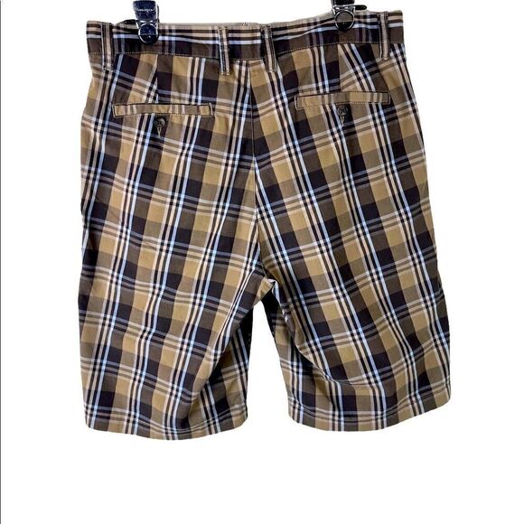 Men’s Flat Front Plaid Shorts by Blue Size 34 - Picture 4 of 10